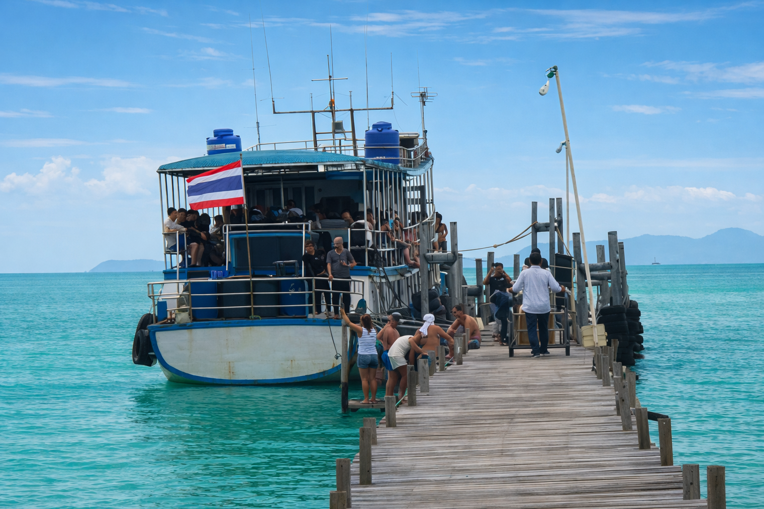 Nathon Pier Koh Samui departure point for Ang Thong Marine Park tours